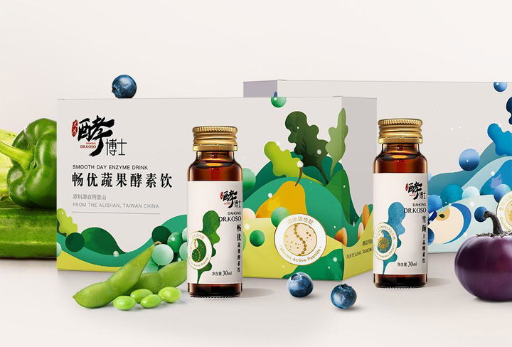 酵博士酵素飲系列包裝設計