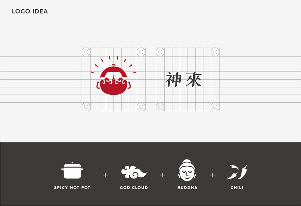 神來麻辣鍋專賣店 品牌設計 作品圖 2