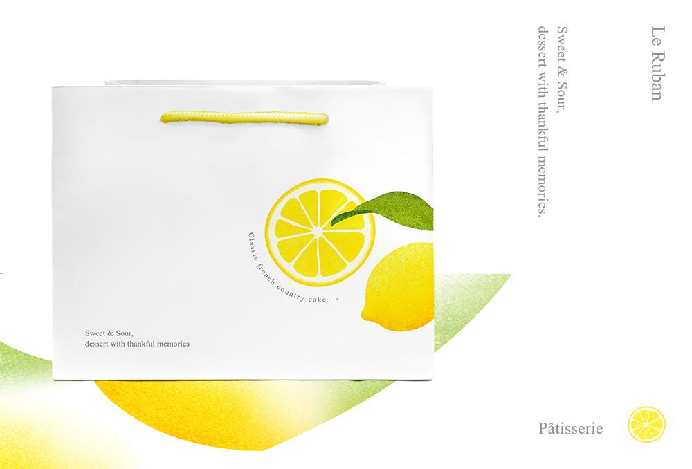 Le Ruban Pâtisserie 法朋烘焙甜點坊-老奶奶檸檬蛋糕盒包裝設計 作品圖 7