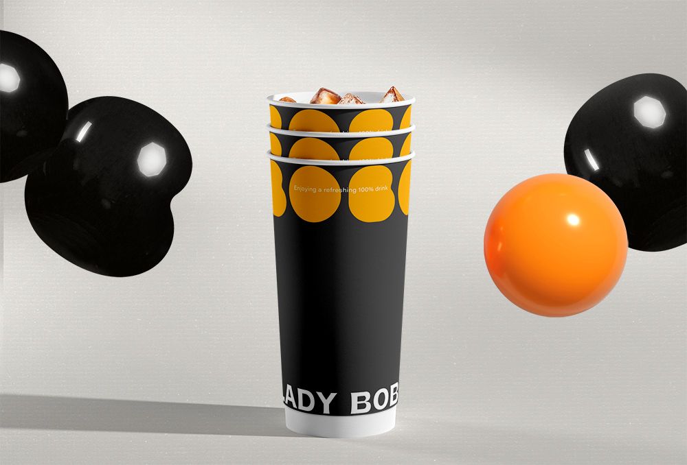圓圓小姐Lady BoBo 飲品品牌設計 作品圖 14