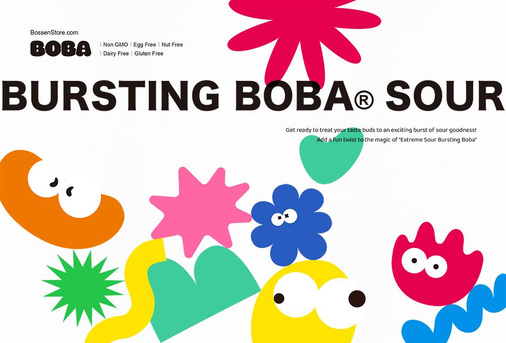 BOSSEN 酸爆珠sour bursting bboba 包裝系列設計 作品圖 2