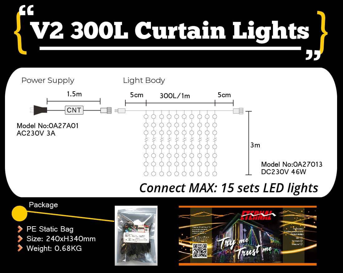 etb lights;landscape decoration;curtain light