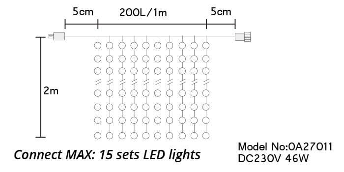 etb lights;curtain light;outdoor decoration