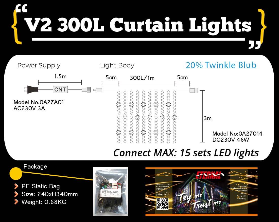 etb lights;landscape decoration;curtain light