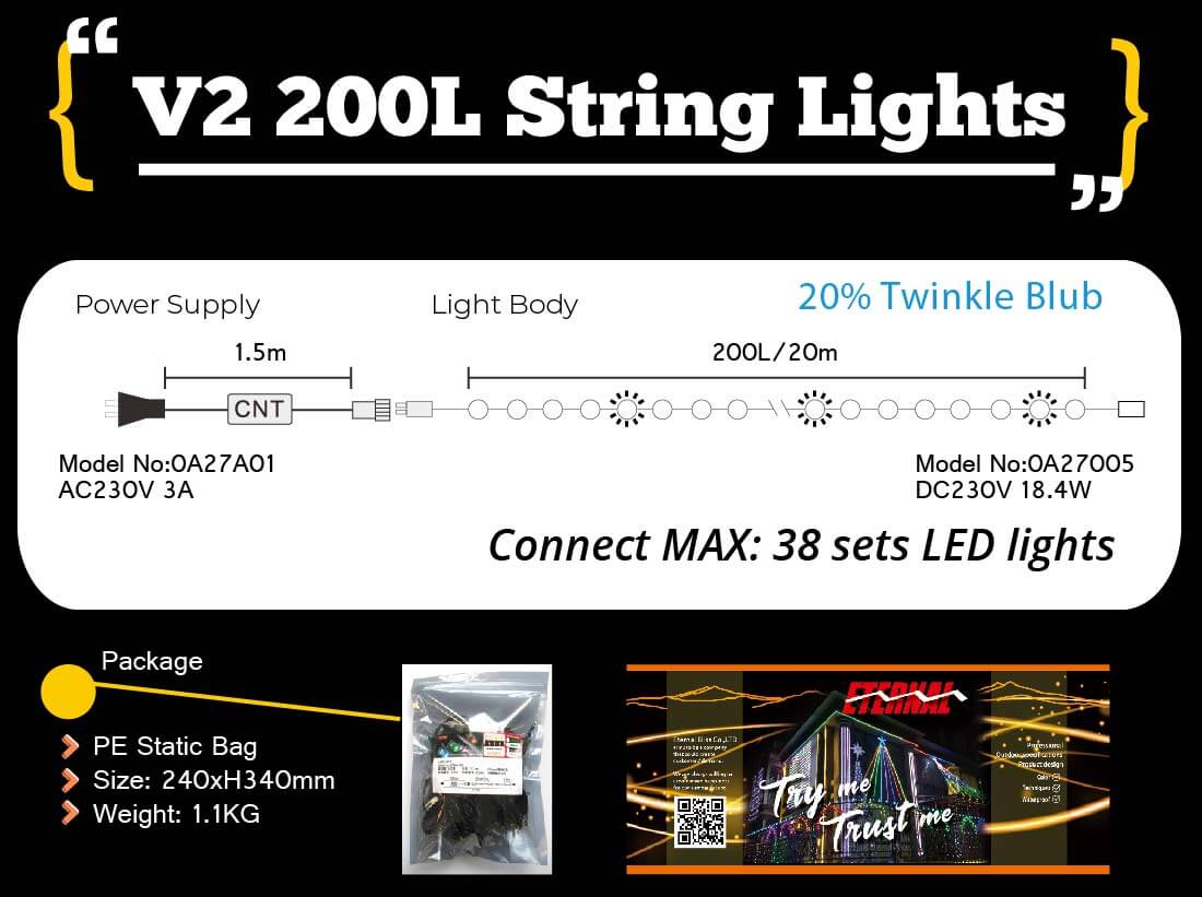 etb lights;landscape decoration;string light