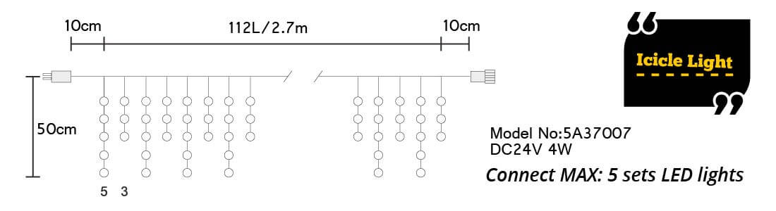 etb lights;icicle light;outdoor decoration 