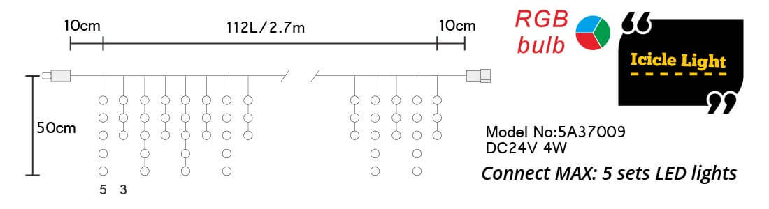 etb lights;icicle light;outdoor decoration 