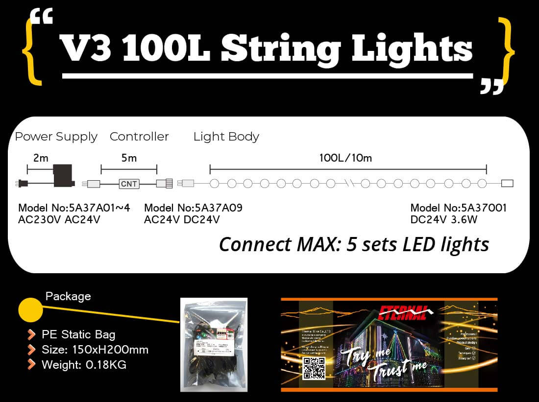 etb lights;landscape decoration;string light