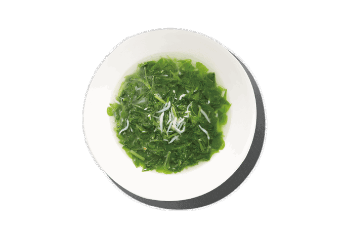 Ganges Amaranth and Silverfish Soup
