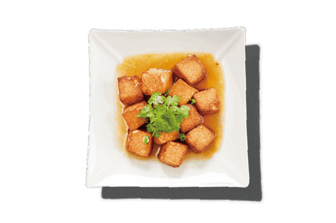 卵豆腐の揚げ物