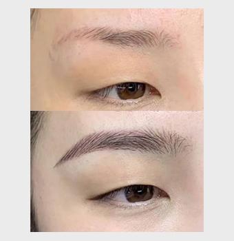 修改壞眉高低紅藍眉