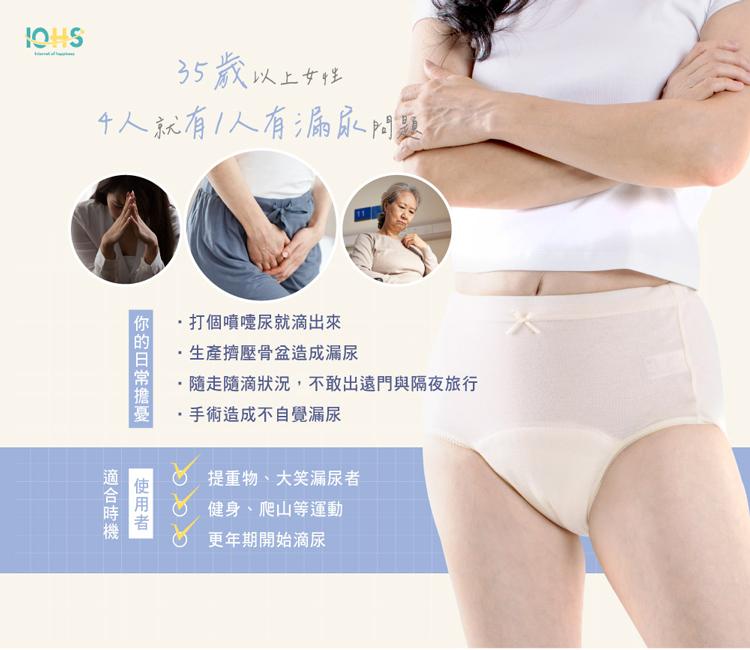 【IOHS十分幸福】日本速吸女性尿用內褲_100c.c_01.jpg