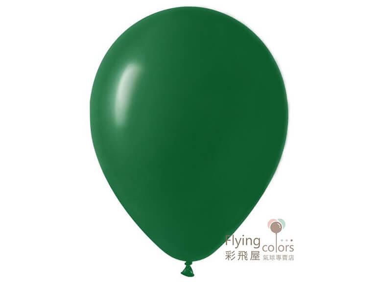 9吋圓形標準粉氣球-Sempertex[深綠色](100顆/包)