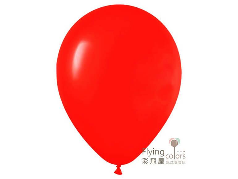 15吋圓形標準粉面氣球-Sempertex[紅 色]