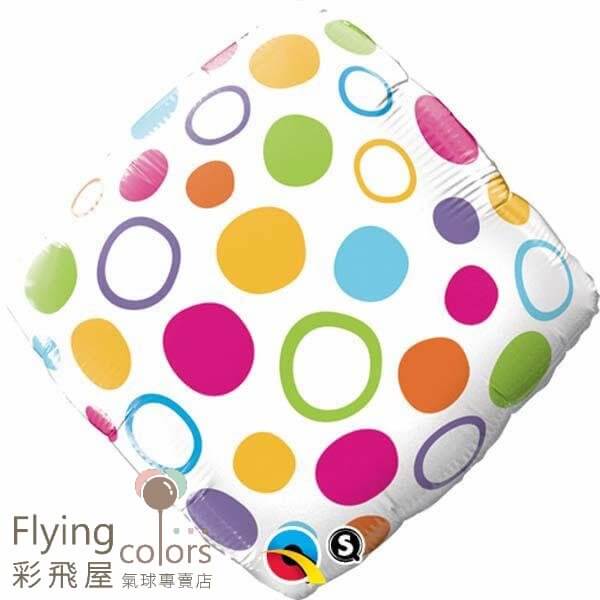 34408-18菱形-七彩點點 Foil balloon 鋁箔氣球.jpeg