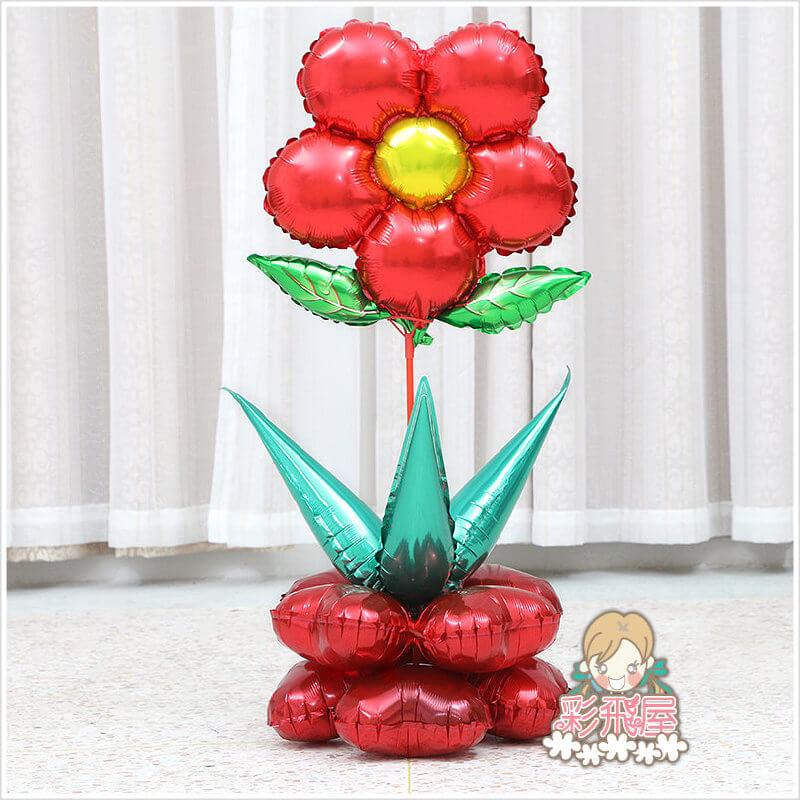 ஐ最耐久的氣球花[五瓣綠葉-紅 色](45_45cm) Round-17-2.jpeg