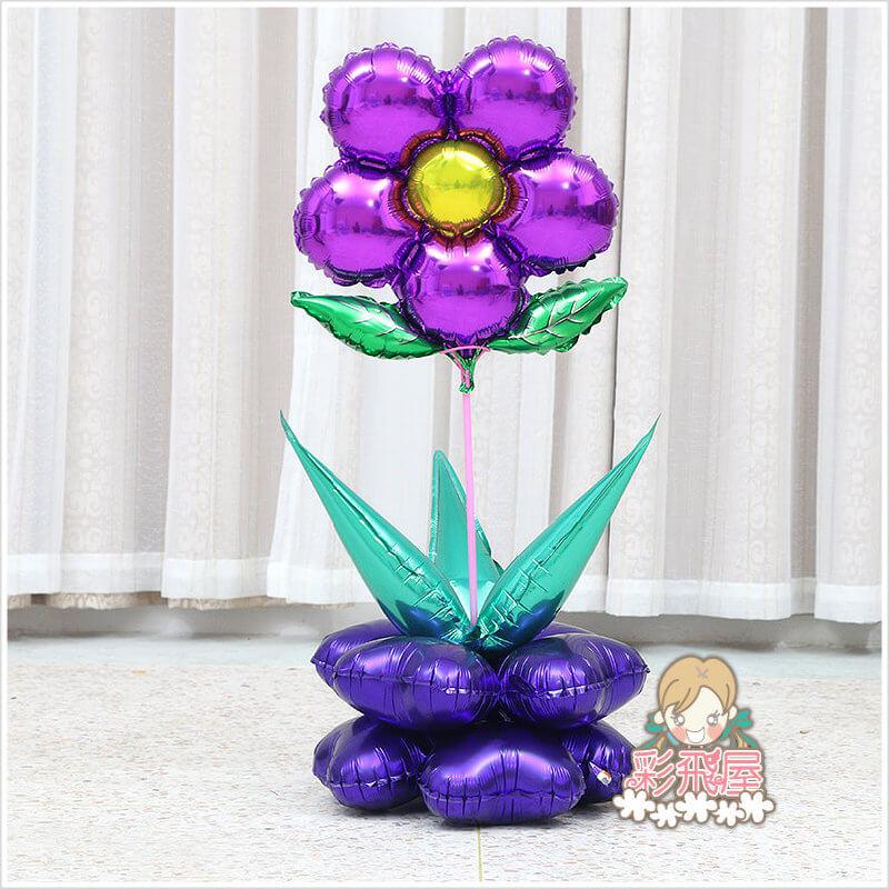 ஐ最耐久的氣球花[五瓣綠葉-深紫色](45_45cm) Round-13-2.jpeg