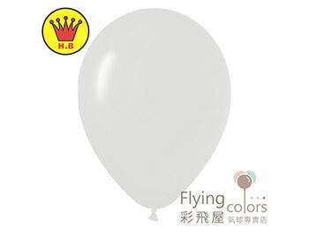 14吋圓形標準粉面氣球-H.B[標準白色](100顆/包)