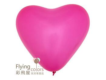 5吋心型標準粉面氣球-H.B[桃紅色](100顆/包)