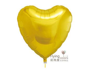 14吋心型鋁箔氣球-世界上漂浮時間最長的氣球[金色](37*37cm)