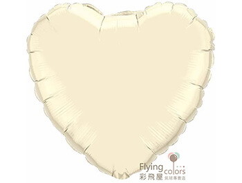 ஐ9吋心形[珍珠牙白](1袋2個價)(22cm)