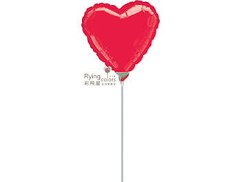 ஐ9吋心形[紅  色](1袋2個價)(22cm)
