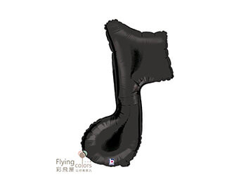 36吋黑色音符(91cm)