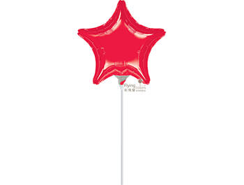 ஐ9吋星形[紅 色](1袋2個價)(22cm)