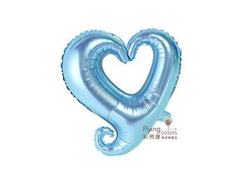 ஐ18吋/30吋勾勾心 [珠光淺藍色]