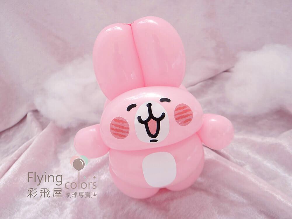 (1000)卡娜赫拉 Kanahei 萌萌小動物－兔兔和P助05氣球 貼紙.jpg