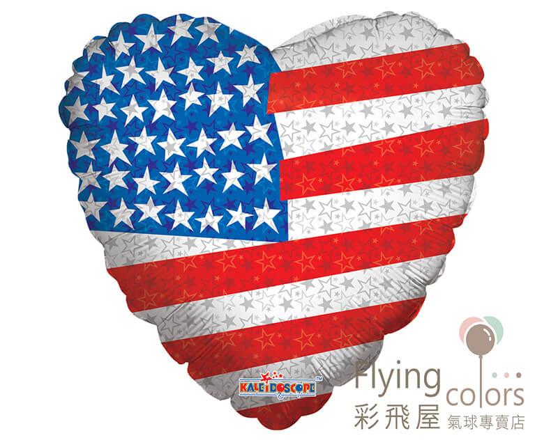 (原圖)87006 18 吋 Pattern Heart 美國國旗.jpg