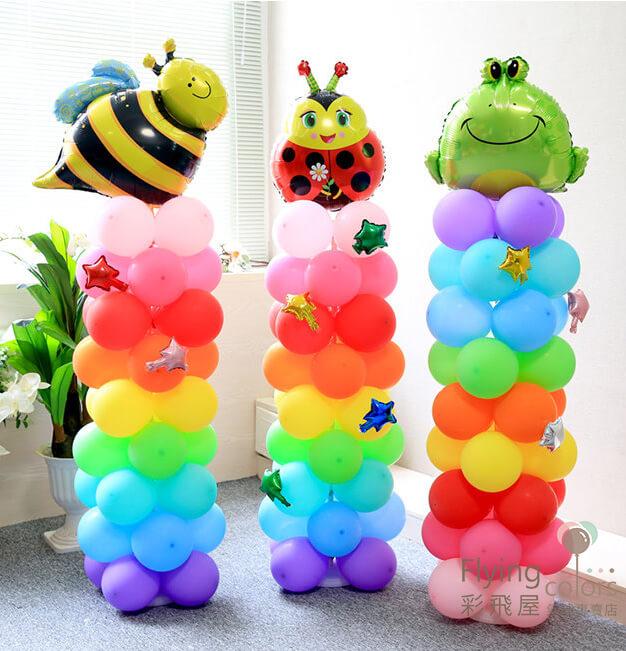 黑黃條紋蜜蜂(65cm*55cm) : 花朵瓢蟲(55cm*40cm) : 青蛙鋁箔氣球(55*60cm).jpg