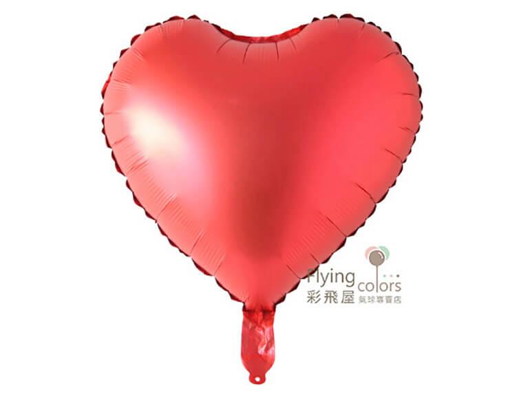 ஐ10吋金屬色心形鋁箔氣球[紅色]