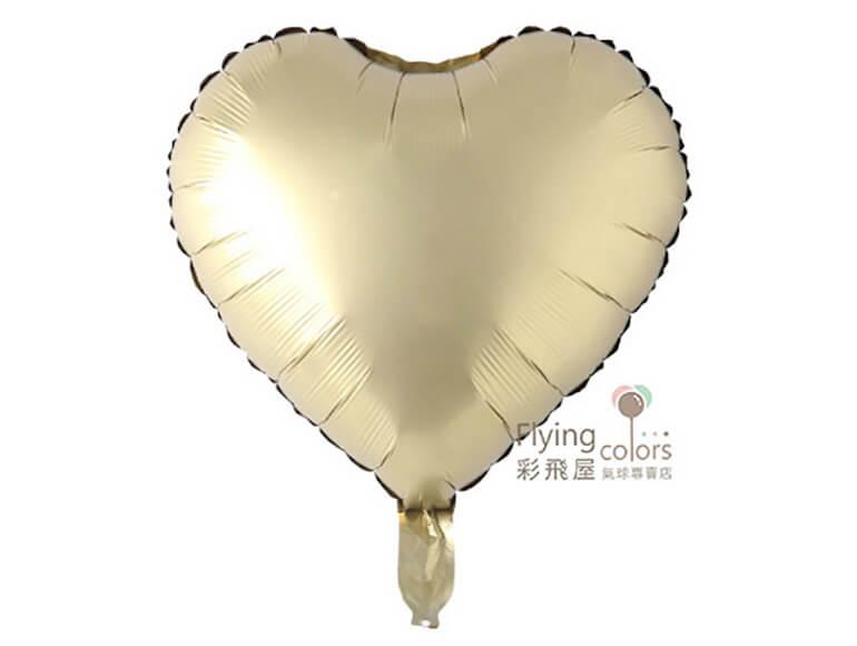 ஐ10吋金屬色心形[金色]