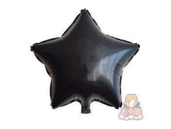 ஐ10吋鋁箔星形-自動封口[黑色](25*25cm)