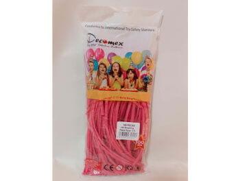 160長條標準粉面氣球-Decomex[玫瑰粉色](100顆/包)
