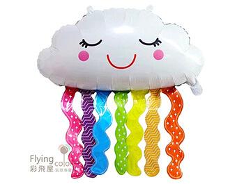 ஐ彩虹雲朵流蘇(80*72cm)