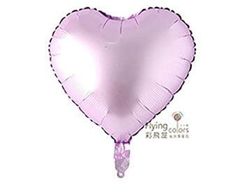 ஐ10吋金屬色心形鋁箔氣球[粉色]