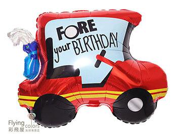 HAPPY BIRTHDAY 生日快樂高爾夫汽車(68*56cm)