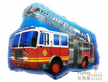 藍色消防車鋁箔氣球(67*60cm)