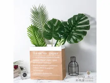 仿真龜背葉 人造綠色植物裝飾 電信蘭龜背竹[多款尺寸顏色供選擇]