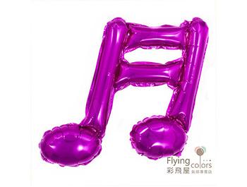 ஐ雙音符鋁箔氣球-自動封口[桃紅色](44cm*42cm)