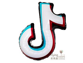 ஐ抖音 logo 鋁箔氣球(63*60cm)