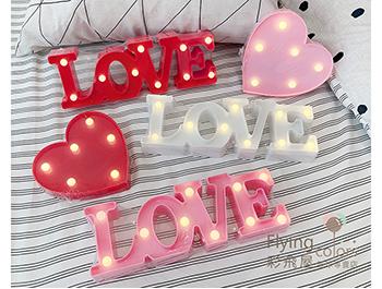 LOVE / 愛心  LED 造型燈飾