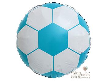 18吋足球[藍白色] 鋁箔氣球(45cm)
