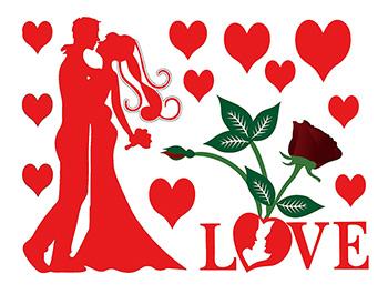 love couple (這款是貼紙,不是轉印貼紙唷~) 波波球 持久球 泡泡氣球