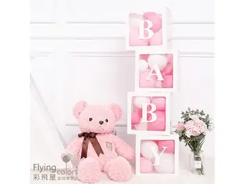 情人 寶貝 閨密 BABY字母透明氣球積木盒子 Balloon Box