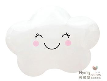 ஐ笑臉雲朵鋁箔氣球(48*39cm)