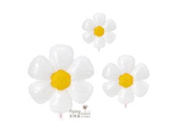 六瓣小雛菊 白色花朵氣球[三款尺寸供選擇]