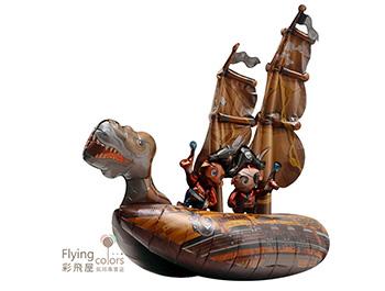 ஐ4D立體海盜船鋁箔氣球(90*79*32cm)